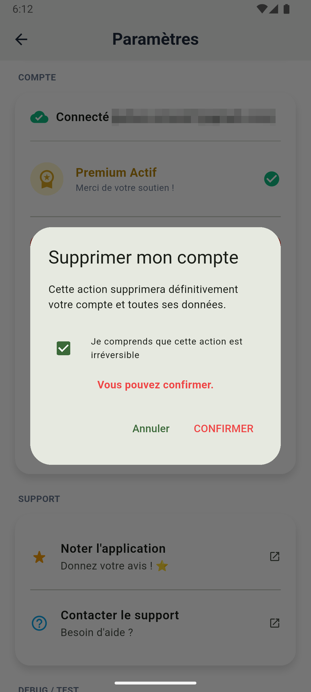 Confirmation Suppression